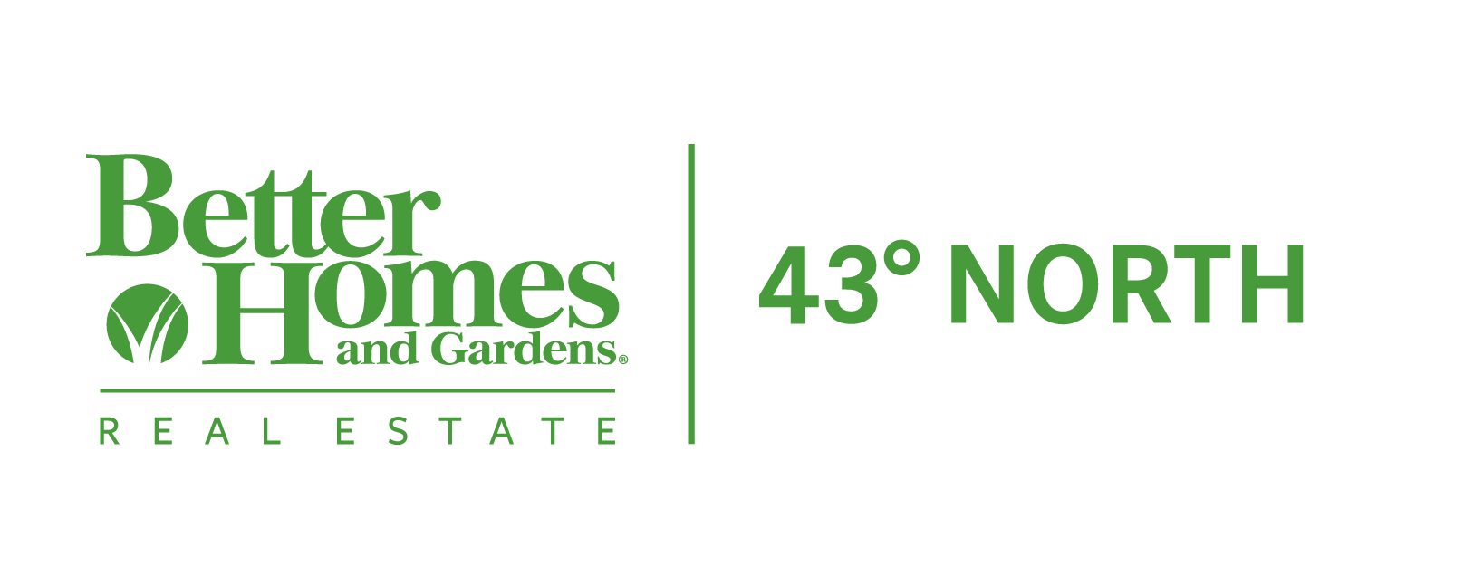 Better Homes and Gardens Real Estate 43° North logo