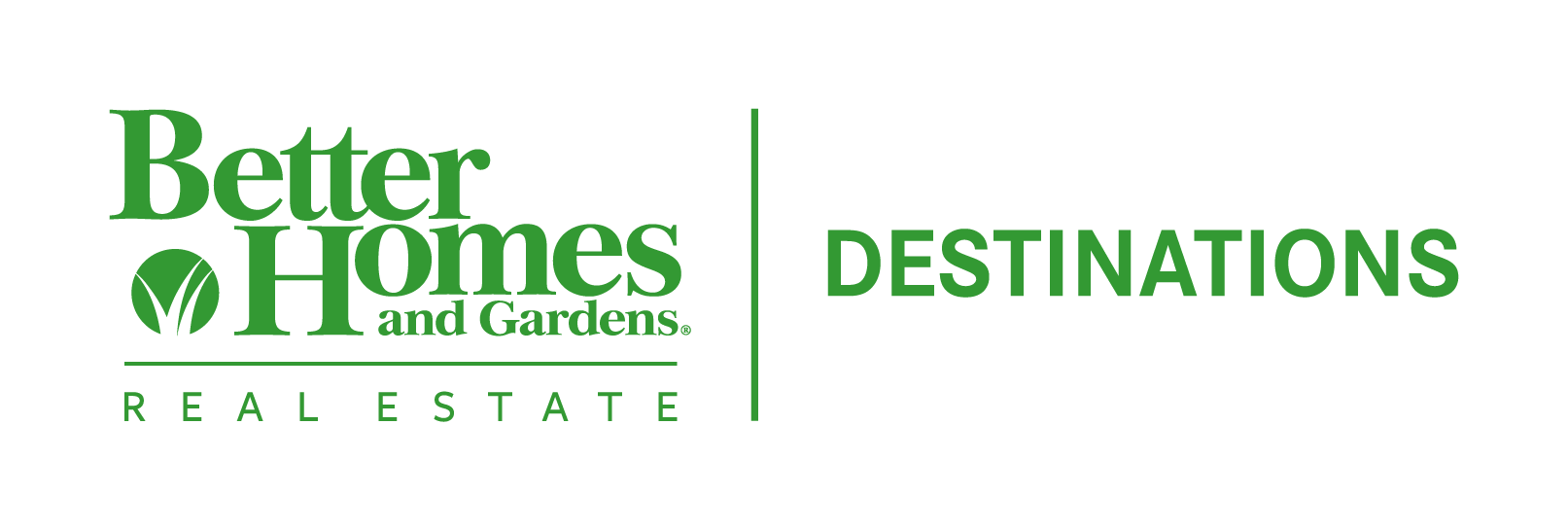 Better Homes and Gardens Real Estate Destinations logo